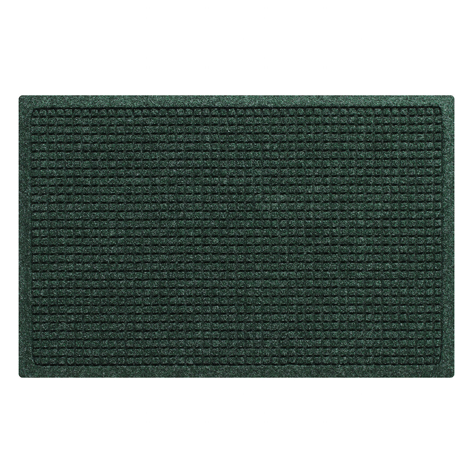 WaterHog Squares Non-Slip Doormat, Rectangle 2' x 3', Evergreen