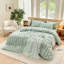 Ensemble de housse de couette rayé 100% coton délavé 3 pièces DONEUS-121887699-121887711
