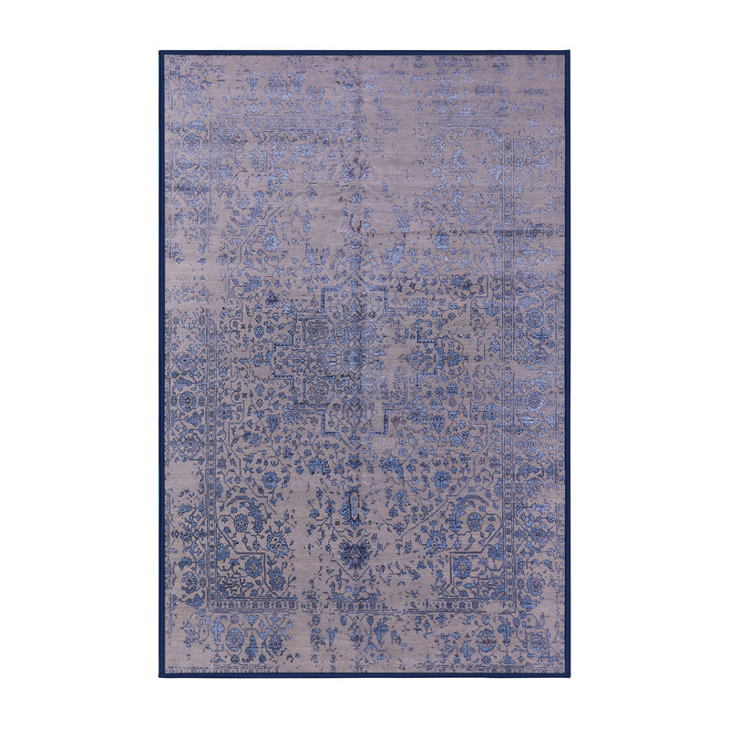 Tapis bleu Bourbonnais, Rectangle 4 pi x 6 pi