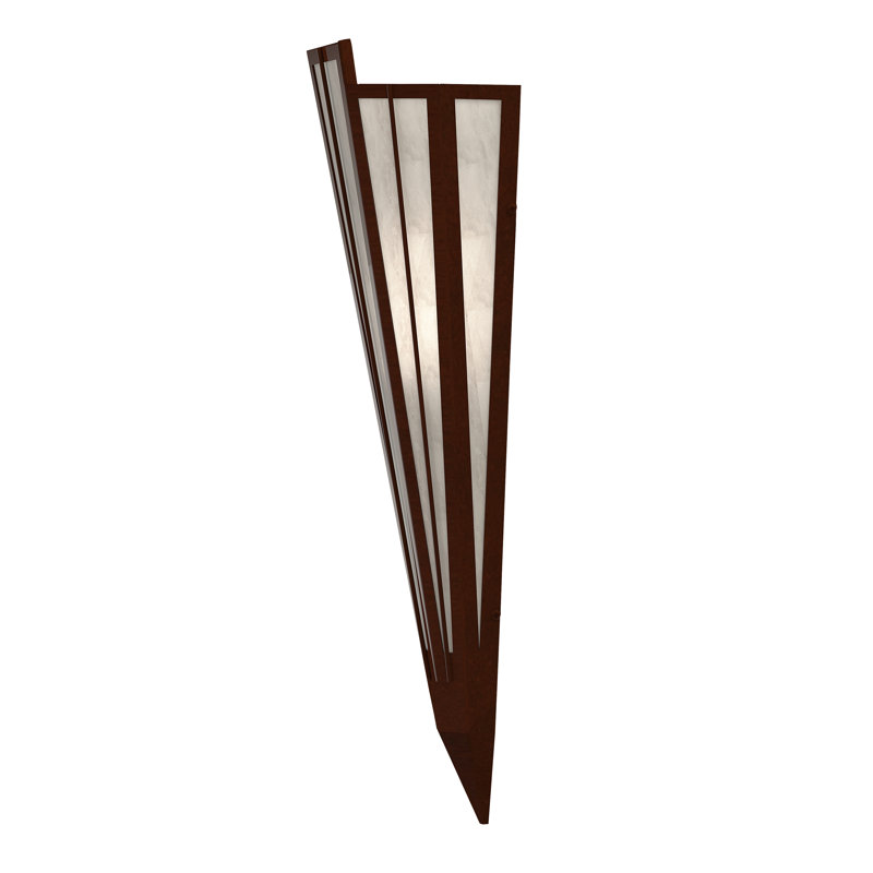 Brum 1 - Light Flush Mounted Sconce, Mahogany Bronze