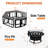 Steel Outdoor Fireplace with Side Tables-592710399