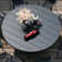8 Person Patio Dining Set with 53" Round Metal Dining Table and 8 Stackable Textilene Chairs