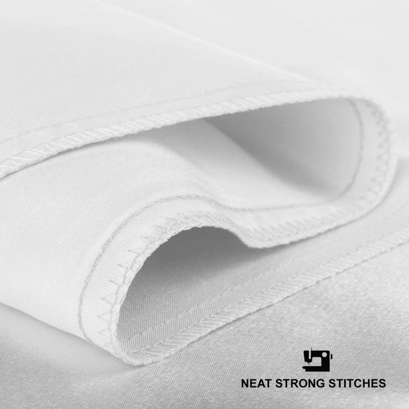 Satin - Set of 2, White, Standard