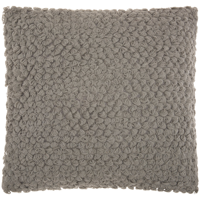  Housse de coussin carré et insert, Gris clair
