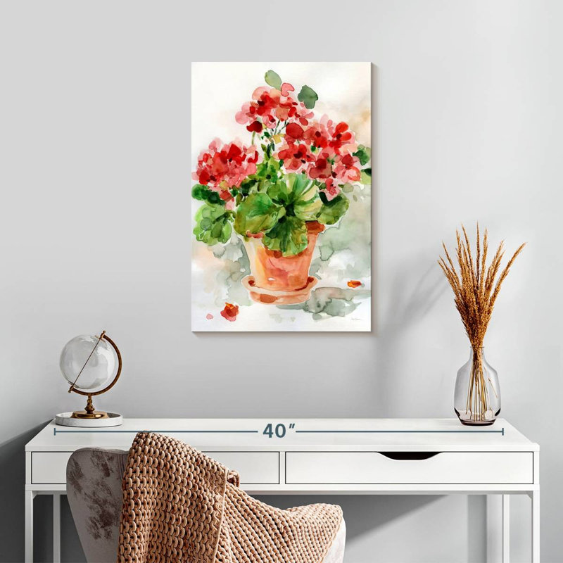 Harnek été géranium I, H 24 po x l 16 po