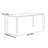 Light luxury rectangular dining table-111617658