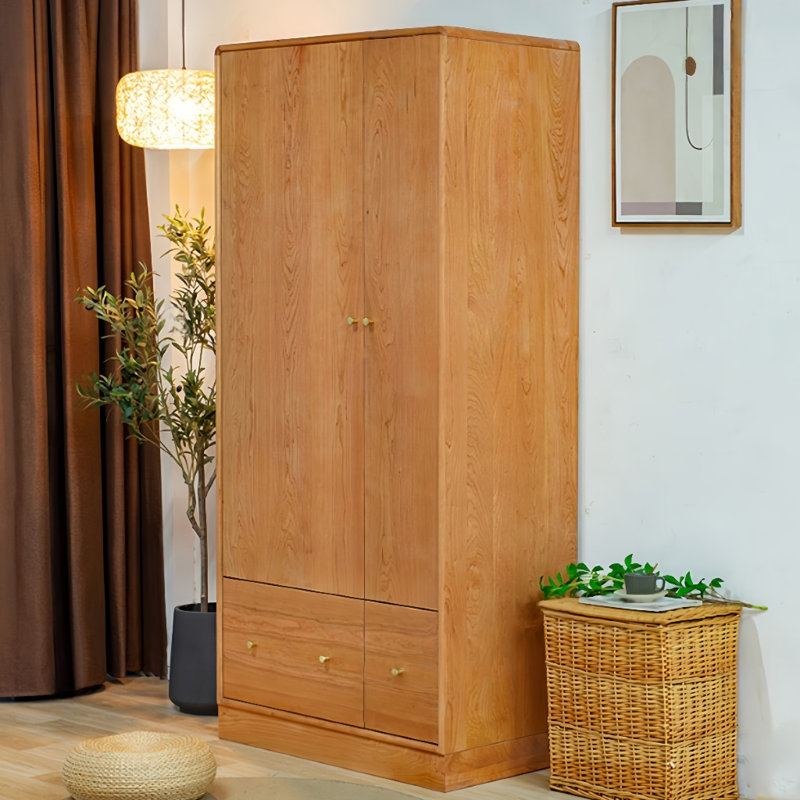 Garde-robe simple de couleur brune