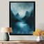 Décorations murales monochromes gris et bleu en hiver-97942201-97942177