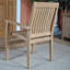 Chaise de patio empilable en teck Vassallo