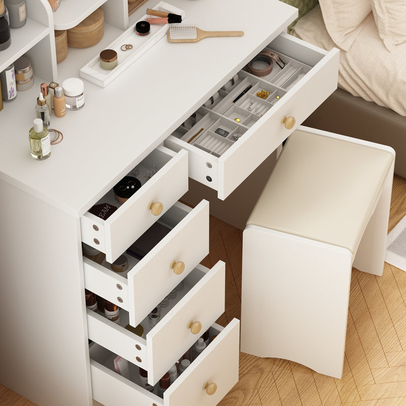 Coiffeuse Shavab, Blanc