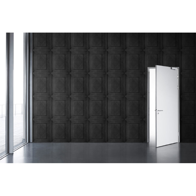 Hoyt 10m x 52cm Textured Matte Wallpaper Roll, Charcoal