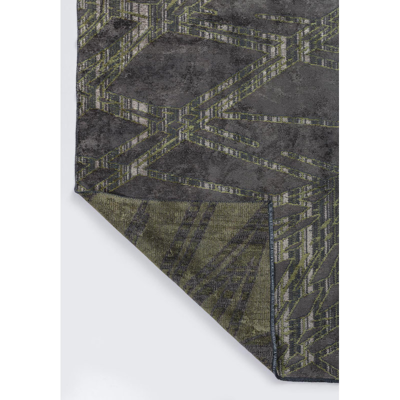 Motif géométrique horizontal moderne abstrait géométrique, Rectangle 9 pi 10 po x 14 pi