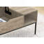 Table basse, L 42 po, rectangulaire, cocktail, plateau relevable, taupe foncé, métal noir, contemporain, moderne-62901647