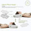 Ensemble de 2 coussins en mousse à mémoire de forme Contour pour grand lit - Support de cou ergonomique réglable, infusée de gel rafraîchissant, housse en coton biologique-93460036