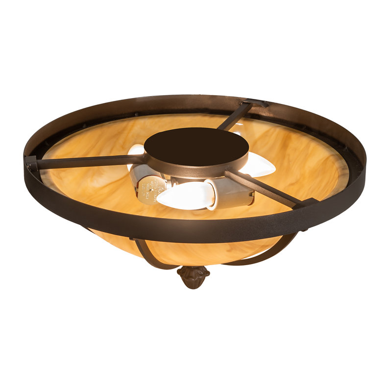 Heyer 3 - Light Flush Mount, 7" H x 16" W x 16" D