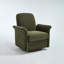 Fauteuil d'appoint pivotant avec base en bois