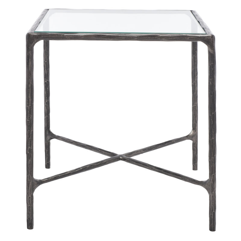 Table de bout Evelynn, Noir, Clair