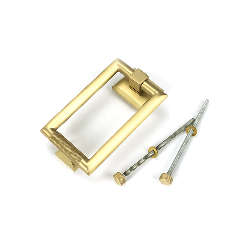 Brompton Door Knocker, Satin Brass