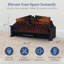 Country Living Infrared Electric Log Set Heater - Faux Logs Insert with Flickering Flames