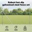 Vidaxl Chain Link Fence With Posts Steel-116798012-116798016