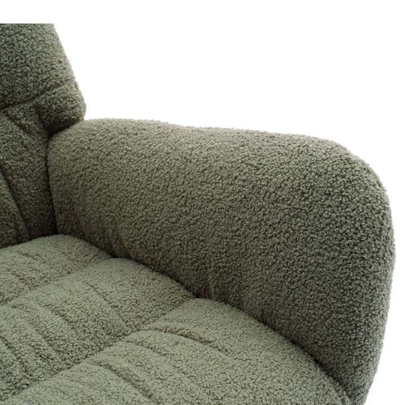 Chaise berçante Lezah Teddy, Vert