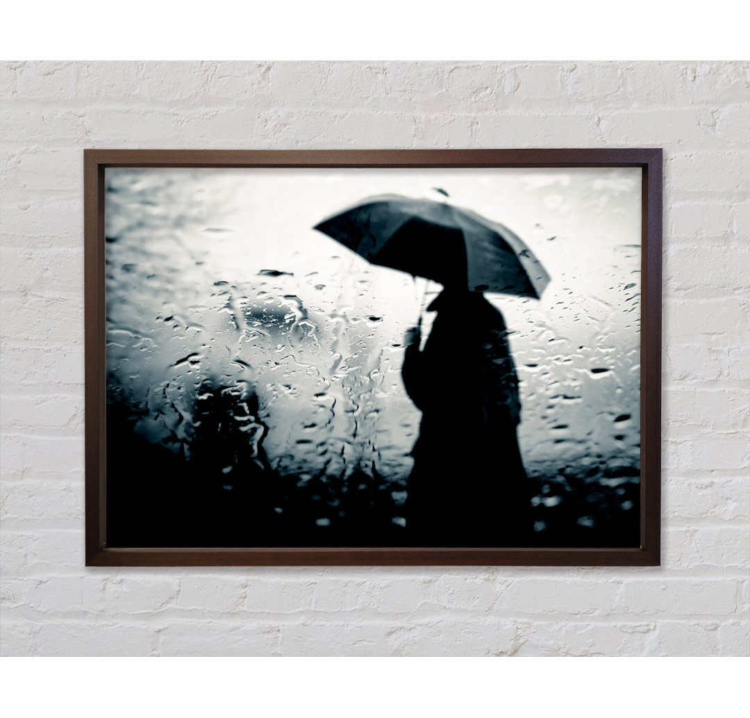 Rainy Day In The City - Einzelbildrahmen Kunstdrucke auf Leinwand