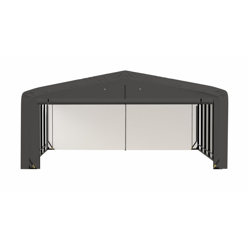 ShelterTube Wind and Snow-Load Rated Garage, 20x27x10 Grey