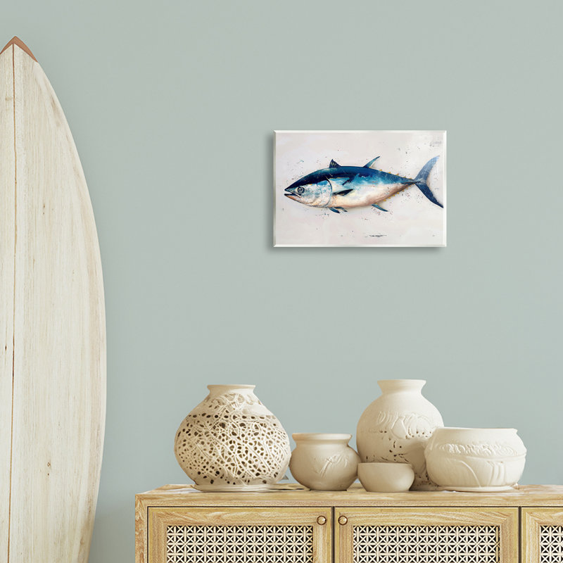 Art mural, impression de thon, vie marine, par Petal Prints Design, H 10 po x l 15 po