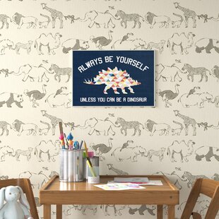 Personalized Dinosaur Kids' Art Print Set