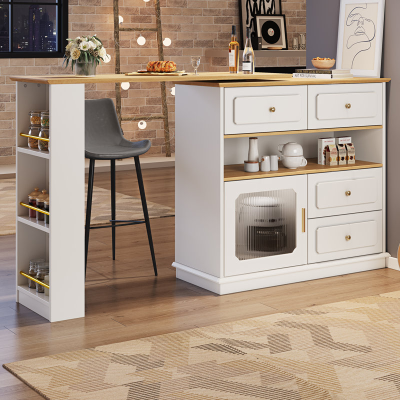 181cm Home Bar, White