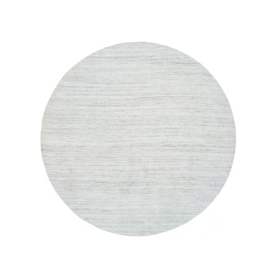 Tapis rond ivoire en laine tissé à la main 7 pi 10 po x 7 pi 10 po AD2B9ABC163B4345B654BD00325B4B2A