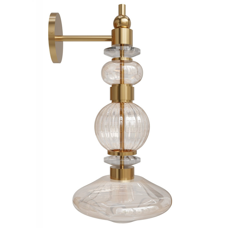 Avra Glass And Metal Wall Sconce