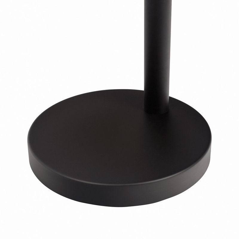 Lampe sur pied à 3 branches Royal, arceau huilé avec abat-jour en lin Royal, interrupteur rotatif à 4 voies