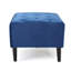 Navy Blue Velvet Seat , And Buttoned, With Birch Wood Base Tufting, Buttoned Detail, Solid Structure