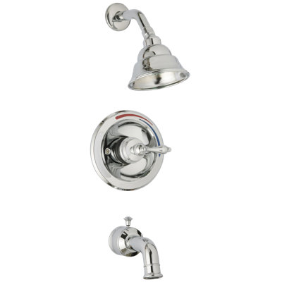 Robinet de baignoire et douche Castille avec valve brute