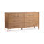 Alisen Oak Wood 6-Drawer Dressser