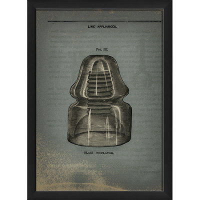 « glass isolant », impression encadrée