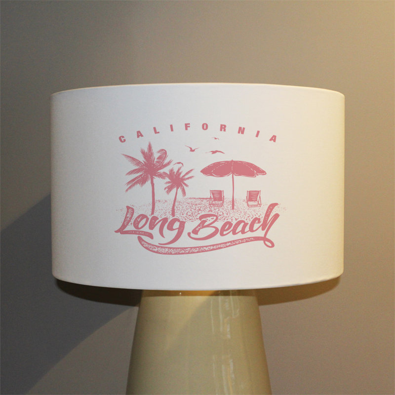 Cotton Drum Lamp Shade ( Uno ), 25cm H x 40cm W x 40cm D