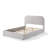 Cloudhaven Rounded Upholstered Bed Frame With Boucle Fabric Headboard
