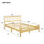 Lit vintage traditionnel avec rangement sous le lit et cadre renforcé-1168745131