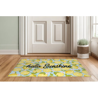 Lemons Hello Sunshine Indoor Doormat