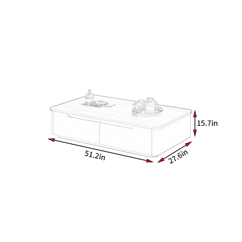 Table basse de style italien minimaliste