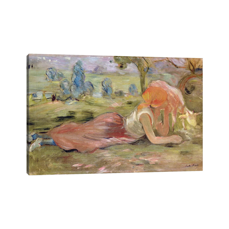 The Goatherd, 1891 by Berthe Morisot - Wrapped Canvas Gallery-Wrapped Canvas Giclée, 20.32cm H x 30.48cm W x 1.905cm D