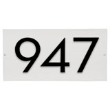Floating 1-Line Wall Address Plaque