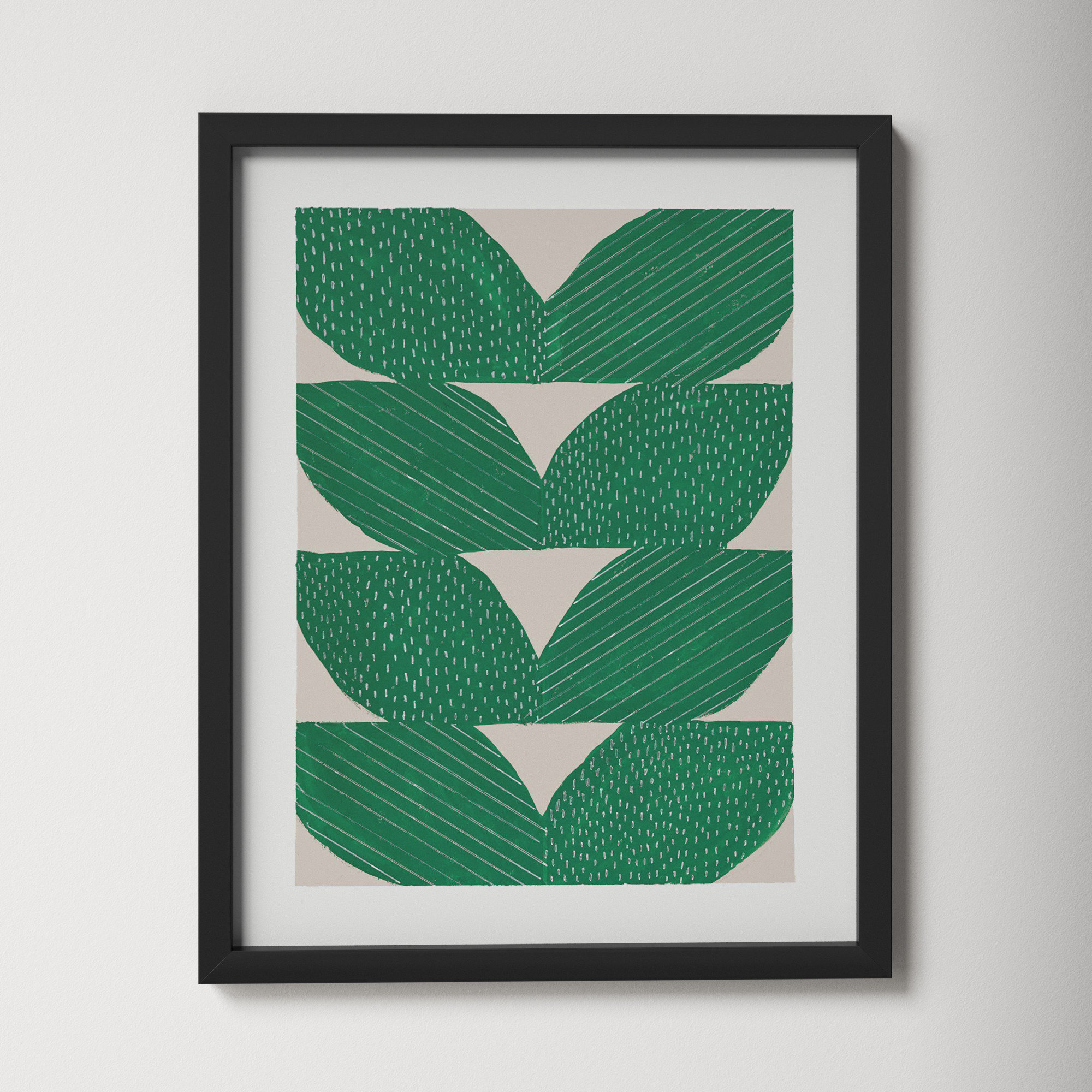 Chevron by Andrea Stokes, Black, 25" H x 20" W x 1.25" D