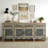 4-drawer 4-door Carved Solid Wood Sideboard-520461788