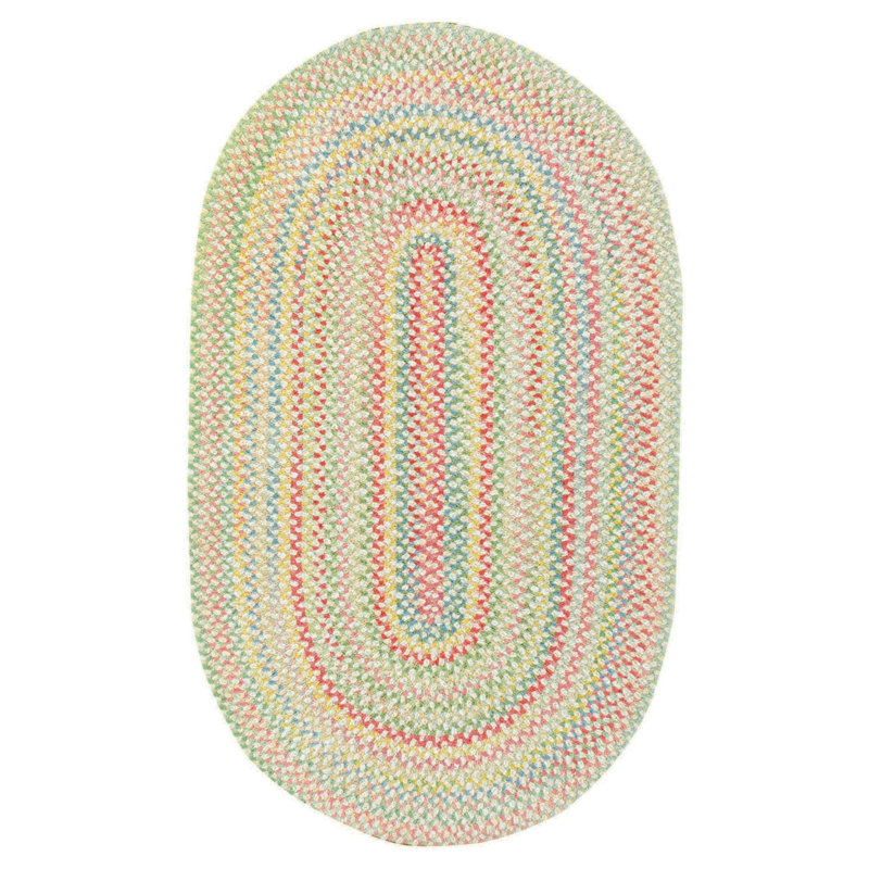 Aaru Cotton Indoor Rug, Oval 24" x 36"