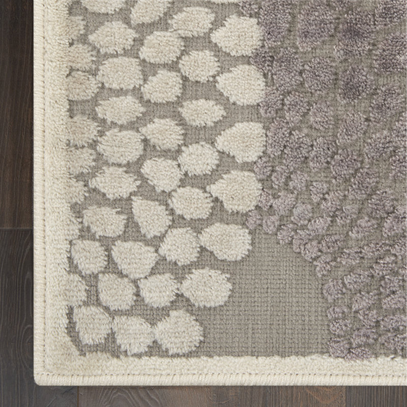 Tapis gris Marty, Tapis de couloir 2 pi 3 po x 8 pi