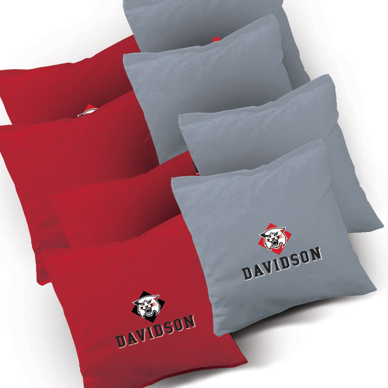 2' x 4' NCAA Team Pyramid Solid Wood Cornhole Set with Carrying Case, Davidson