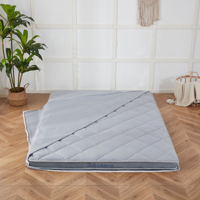 Zelladorra Japanese Floor Mattress, Thick Futon Mattress with Bed Pillow, Roll Up Floor Sleeping Mat Tatami Mattress Suitable for Guest, Camping by zelladorra